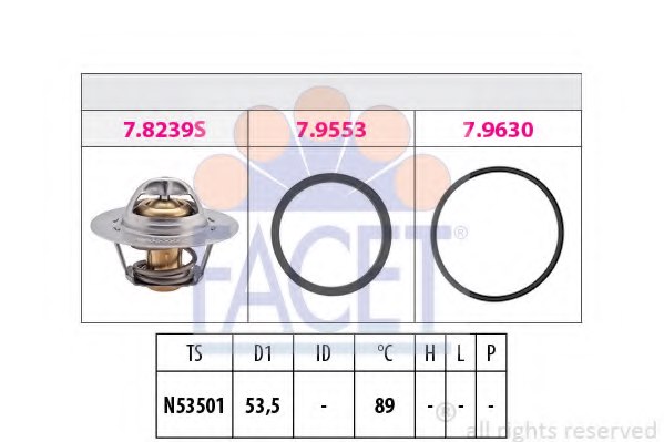 FACET 7.8499 Thermostat, coolant